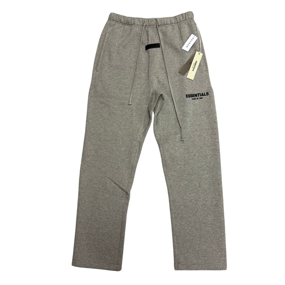 Fear of God Essentials Relaxed Sweatpants Dark Oatmeal 100% Authentic Size S